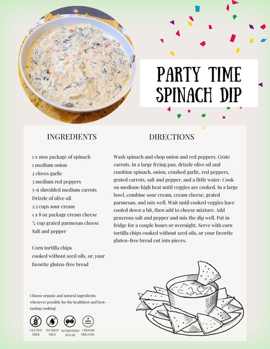 FREE From-Scratch Spinach Dip Recipe (Digital Download)